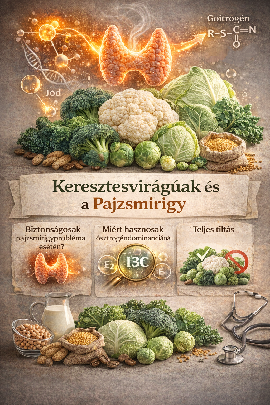 Goitrogének és pajzsmirigy problémák –  valóban kerülni kell a keresztesvirágú zöldségeket?